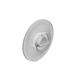 TC-SM6CL TEXTILE CLIP MALE CLEAR COLOUR (ADHESIVE MOUNT) | PanelClip.es
